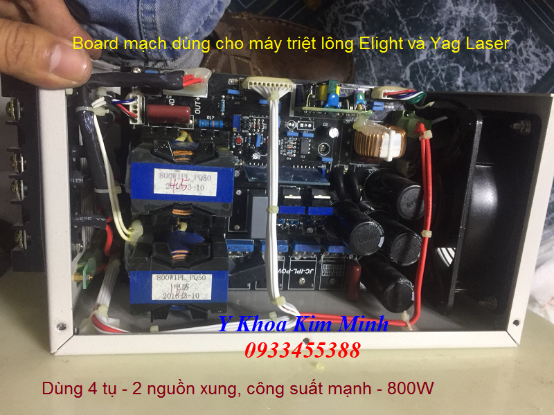 Board mạch tụ nguồn máy triệt lông Elight OPT SHR và máy Yag Laser 800W - Y Khoa Kim Minh 0933455388