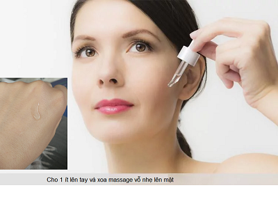 Sử dụng tế bào gốc mầm E Most 100% trị nám trắng da bằng tay - Y khoa Kim Minh Cách sử dụng serum dưỡng da bằng tay, massage vỗ nhẹ với tế bào gốc mầm E Most 100% trị nám trắng da - Y khoa Kim Minh