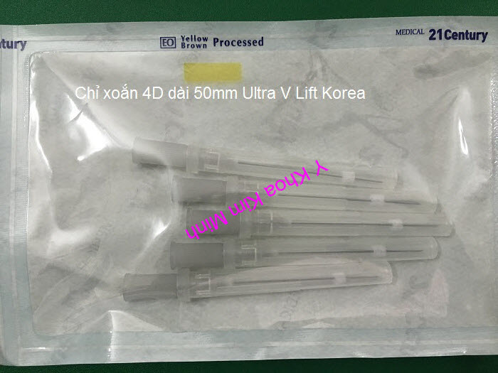 Chỉ xoắn 4D dài 50mm dùng căng da mặt Ultra V Lift Han Quoc Y Khoa Kim Minh