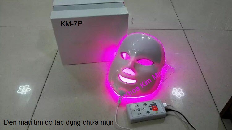 Cong ty ban mat na sinh hoc u trang da tri mun 7 mau bio led KM-7P Y khoa Kim Minh