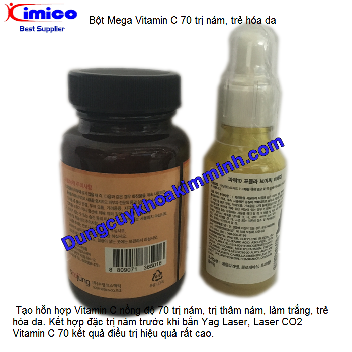 Bot Vitamin C 70 dieu tri nam tre hoa da Y Khoa Kim Minh