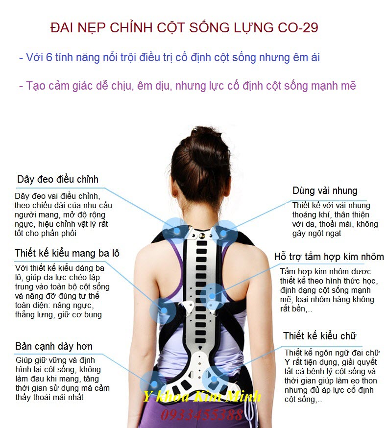 Dia chi noi ban dai cot song lung, dai nep chinh cot song lung CO 29 - Y khoa Kim Minh 0933455388