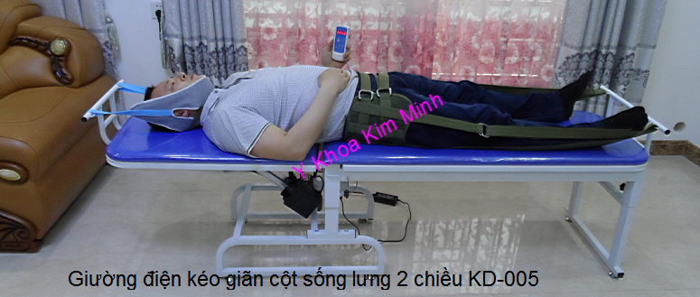 Giuong dien keo cot song lung 2 chieu KD-005 Y Khoa Kim Minh