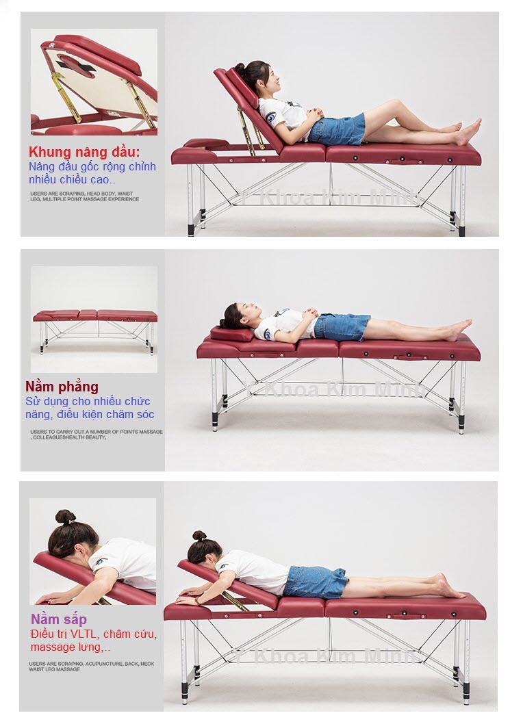 Tinh nang cong dung giuong massage di dong nang dau gap khuc than nhom ban tai tp hochiminh sai gon - Y khoa Kim Minh 0933455388