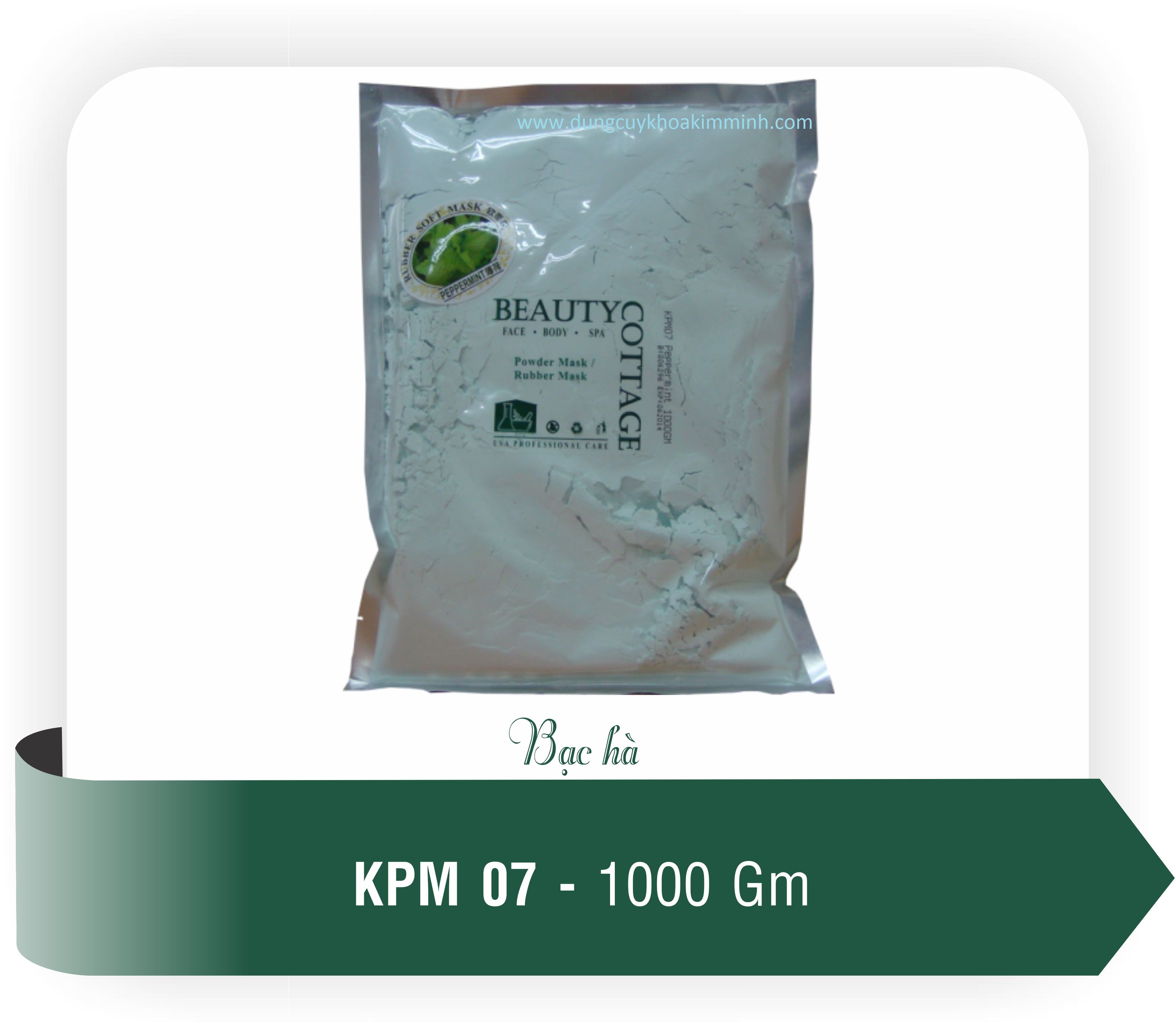 bột mặt nạ bạc hà KPM07