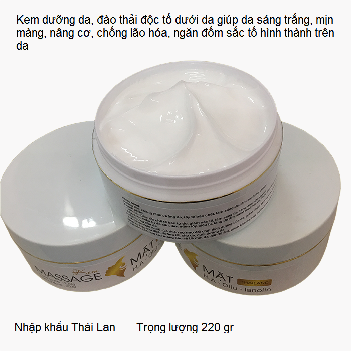 Kem duong da trang sang, massage mat chong nhan tri nam HA nhap khau Thai Lan Y Khoa Kim Minh