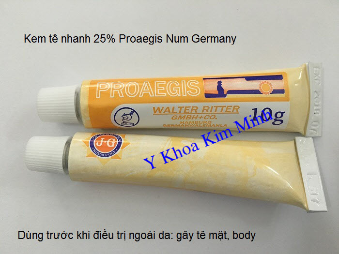 Kem te 25% sử dụng ngành thẩm mỹ spa Proaegis Germany Đức nhập khẩu phân phối Y Khoa Kim Minh tại Tp.HCM
