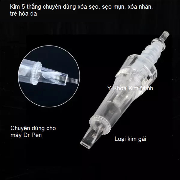 Ban kim 5 cartrige needle Dr Pen dung de xoa seo, sero ro, seo mun, xoa ranh nhan, tre hoa da Y Khoa Kim Minh 0933455388