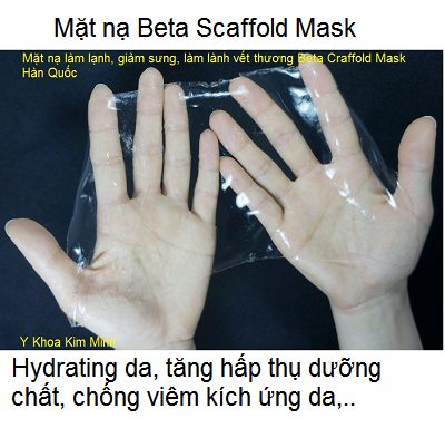 Mat na dap mat duong da sau lan kim, peel thay da sinh hoc Beta Scraffold Mask Han Quoc - Y khoa Kim Minh