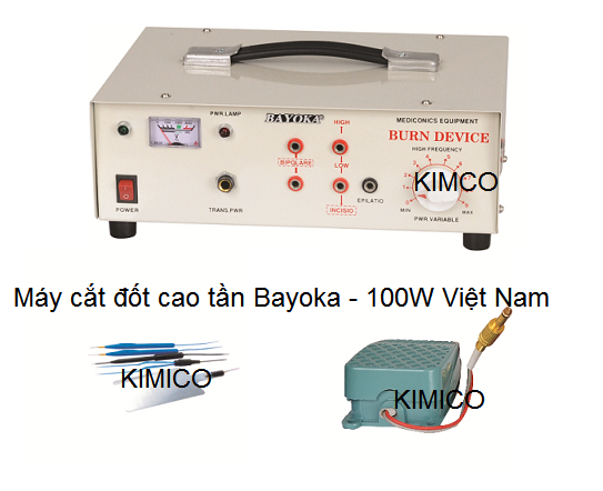 Máy cắt đốt phẩu thuật cao tần Bipolar Bayoka 100W Y khoa Kim Minh
