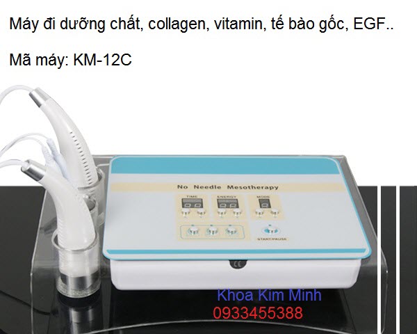 May chay duong chat vitamin collagen te bao go egf nang co xoa nhan tai tao da KM-12C Y khoa Kim Minh
