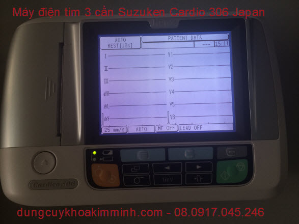 Máy điện tim 3 cần Suzuken Cardio 306