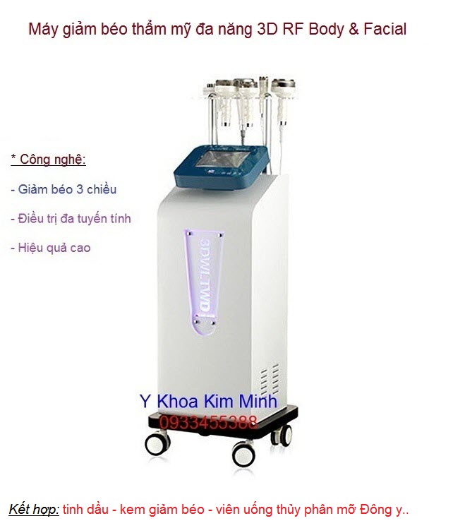 Máy giảm béo 3D RF 5 chức năng  Body Fiacial Y Khoa Kim Minh bán tại tp hochiminh 0933455388