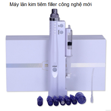 Máy lăn kim kết hợp tiêm filler 2018 - Y Khoa Kim Minh Máy lăn kim kết hợp tiêm filler đời mới 2018 sử dụng lăn tiêm căng bóng và điều trị nám bằng tế bào gốc mầm E Most 100% Nhật Bản - Y Khoa Kim Minh