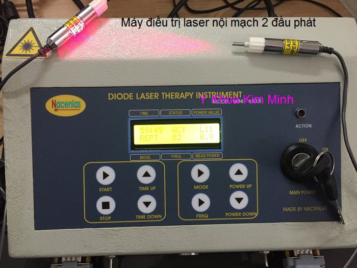 Địa chỉ Công ty bán máy điều trị laser nội mạch 2 đầu phát Viêt Nam 630S Y Khoa Kim Minh