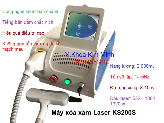 May laser xoa xam tri nam KS200S nha phau phan phoi tai Tp Hochiminh 0933455388