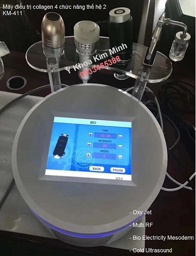 Máy tái tạo da chống lão hóa HIFI 4 chức năng chuyên nghiệp KM-411 - Y Khoa Kim Minh Máy trẻ hóa da, chống lão hóa HIFI 4 chức năng KM-411 bán tại Y khoa Kim Minh 0933455388