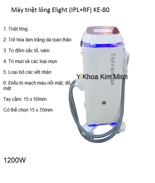 May triet long dung E light KE-80 Y Khoa Kim Minh bán trực tiếp