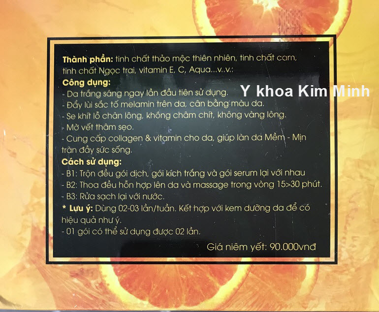 Noi ban tam trang thao moc, tam trang cam vitamin C tai Tp HCM - Y Khoa Kim Minh