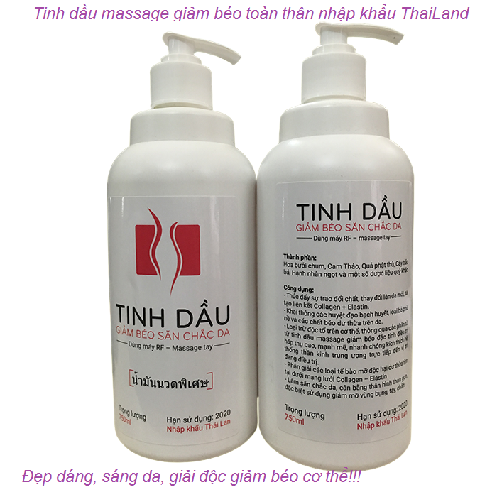 Tinh dau massage giam beo toan than nhap khau thailand noi ban tai tp hochiminh Y Khoa Kim Minh