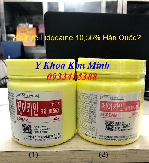 Cách phân biệt kem tê Hàn Quốc Lidocaine 10,56% và 15,6% - Y Khoa Kim Minh 0933455388