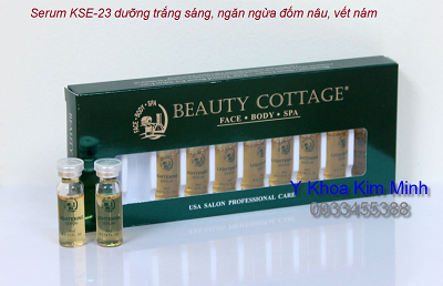 Serum KSE23 dưỡng da sáng trắng điều trị đốm nâu Beauty Cottage nhap khau Y Khoa Kim Minh tai tp hochiminh