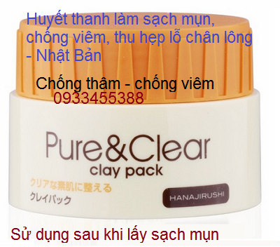 Serum huyet thanh chong tham chong viem thu hep lo chan long Pure & Clear Hanajirushi - Y Khoa Kim Minh 0933455388