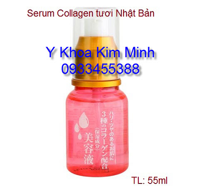 Serum triple collagen tuoi phuc hoi da ton thuong lao hoa ket hop may chay duong chat KM-7717 Y Khoa Kim Minh nhap khau Nhat Ban