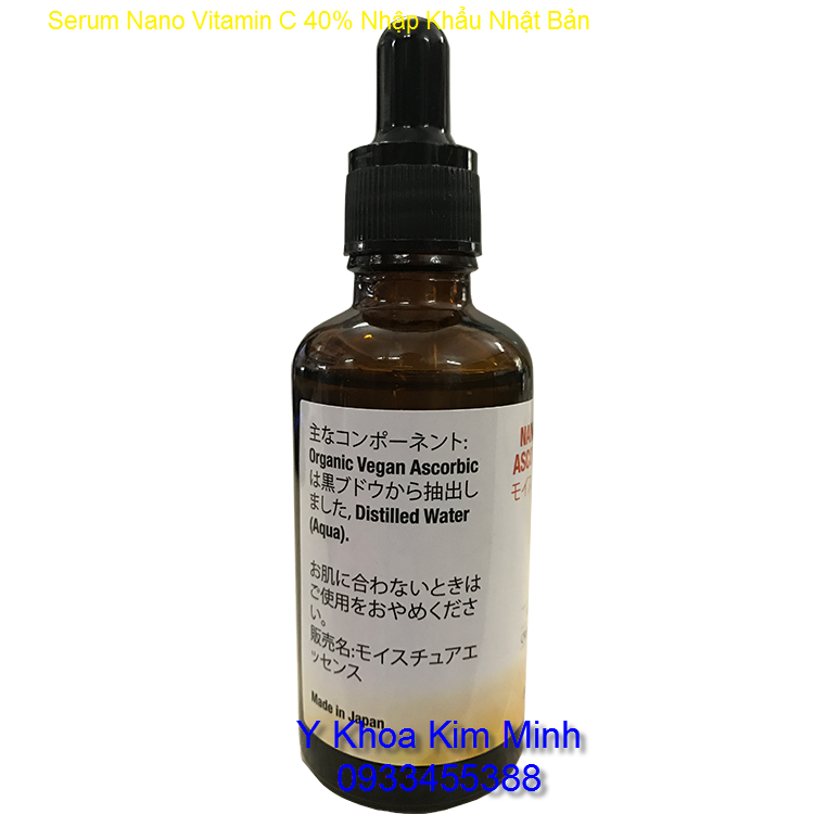 serum nano vitamin C 40% tăng sinh collagen, tái tạo trẻ hóa da nơi bán tại tp ho chi minh y khoa kim minh