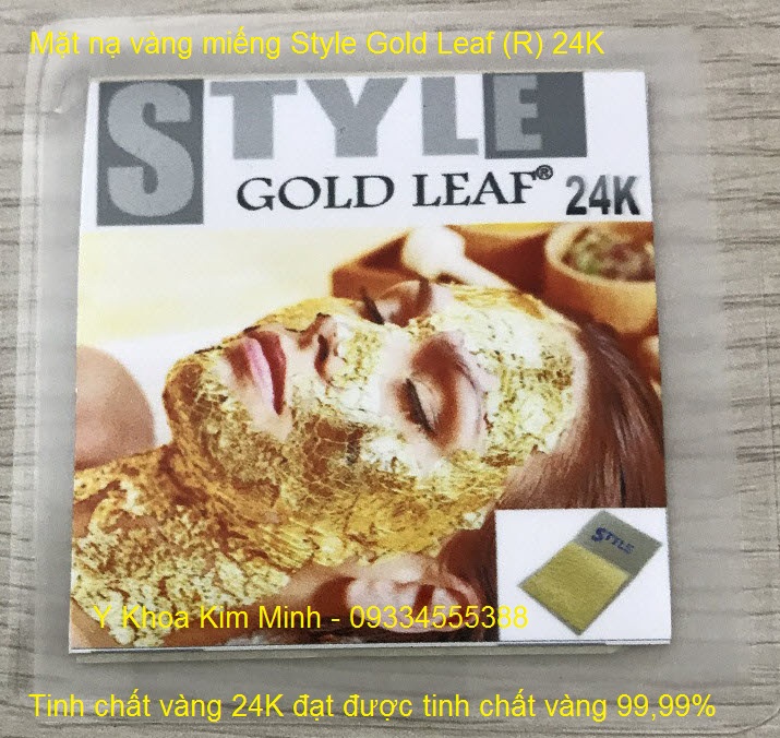 Mat na vang mieng dap mat Style Gold Leaf 24K ban tai Y Khoa Kim Minh