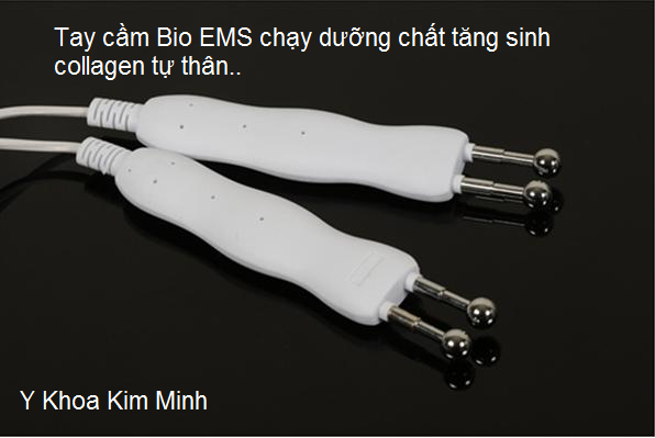 Tay cam Bio EMS di duong chat tang sinh collagen may day duong chat KM-12C Y Khoa Kim Minh ban tai tp hochiminh