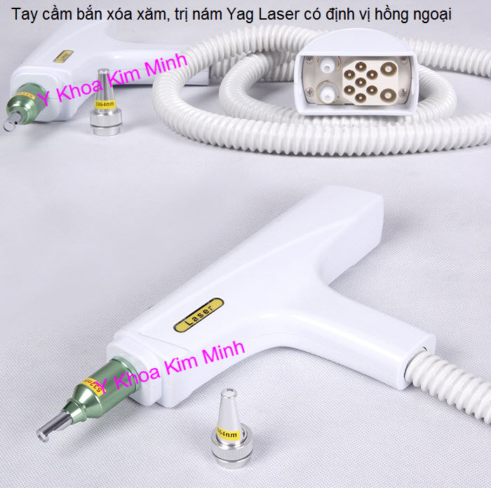 Ban tay cam may xoa xam laser yag KEX-900B Y Khoa Kim Minh
