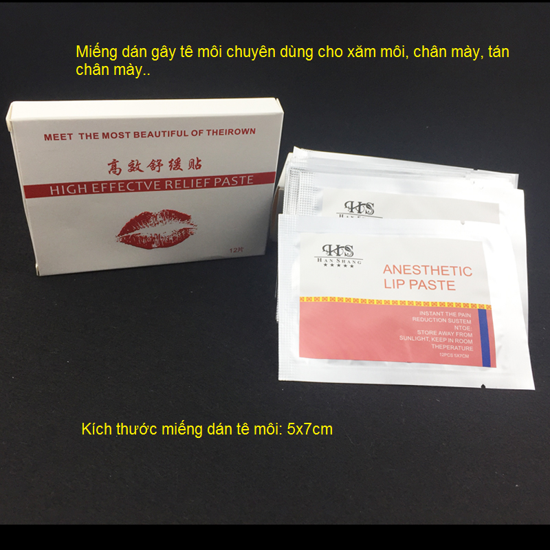 Te dán môi Lidocaine 60% bán tại Y Khoa Kim Minh tp Ho Chi Minh