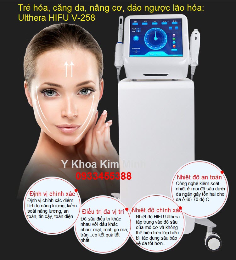 Ulthera HIFU lifting rejuvenation skincare machine SMAS V-258 - Y khoa Kim Minh