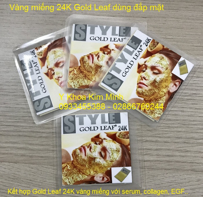 Cong ty ban mat na vang mieng dap mat duong da Gold Leaf 24K tai Tp hochiminh Y Khoa Kim Minh