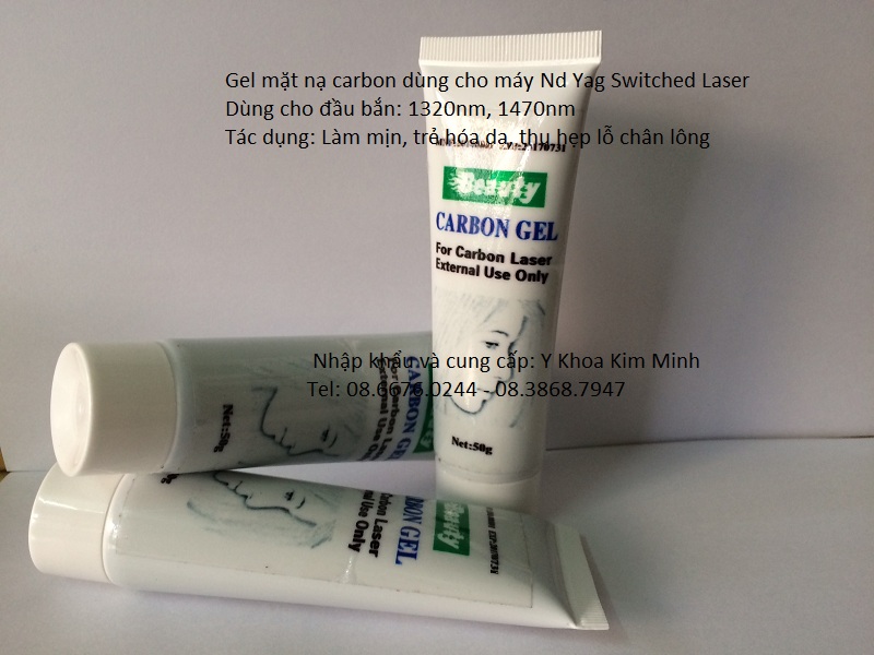 Ban gel carbon mask hoat tinh dung cho may ban laser Yag Y Khoa Kim Minh