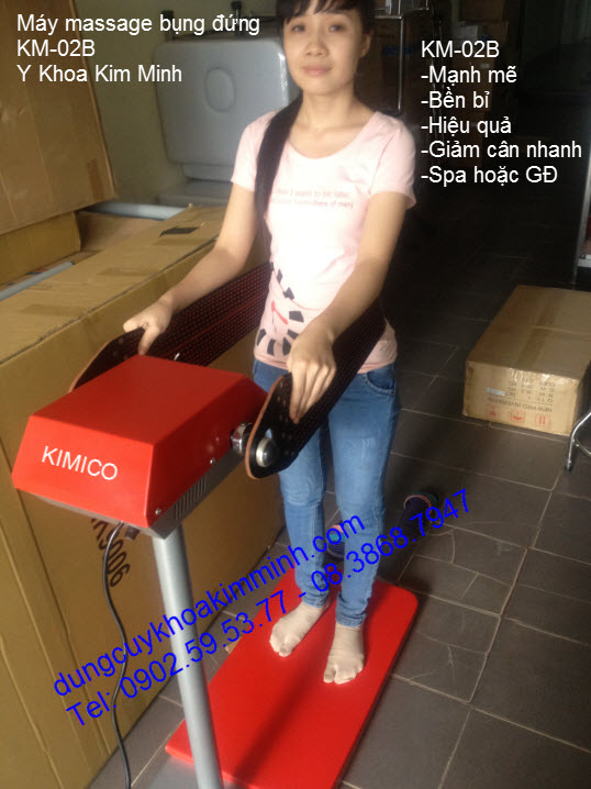 Máy massage bụng đứng giảm béo KM-02B Kim Minh