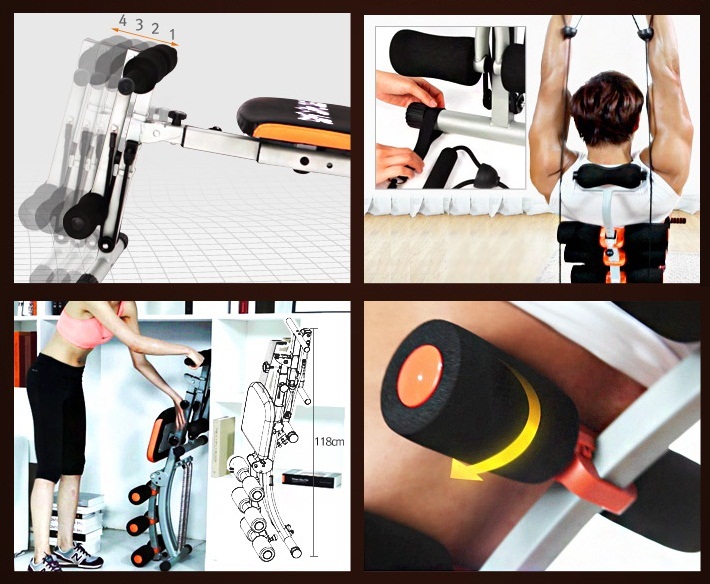 máy tập cơ bụng đa năng Total Fit