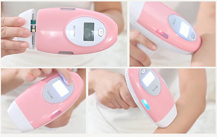 Máy trị triệt lông tre hoa da mini IPL KGP-582 ban o Kim Minh