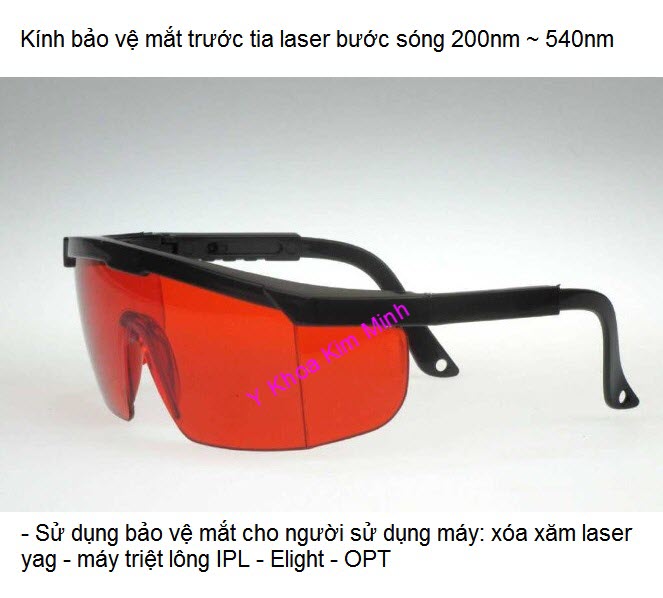 Mắt kính bảo vệ mắt bắn laser yag 200nm - 540nm