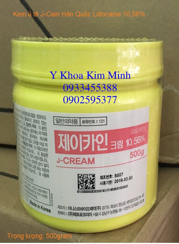 J-Cain Cream Kem ủ tê Hàn Quốc 500g