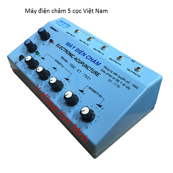 Máy châm cứu điện 5 cọc Việt Nam