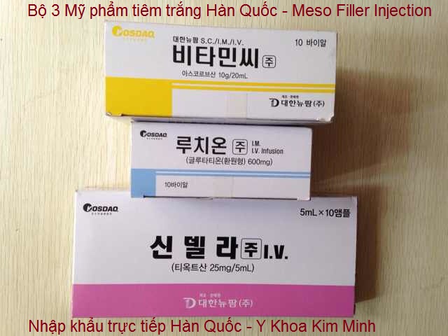 Bộ 3 mỹ phẩm tiêm trắng Hàn Quốc Meso Injection