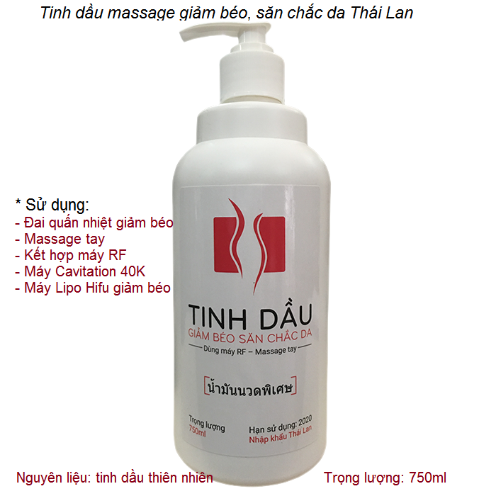 Tinh dầu massage giảm béo Thái Lan