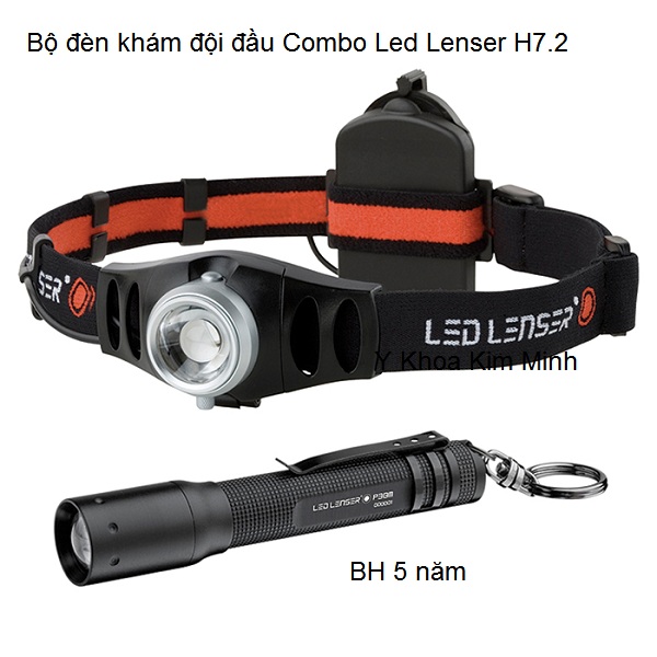 Bộ đèn khám bác sĩ đội đầu Combo Led Lenser H7.2
