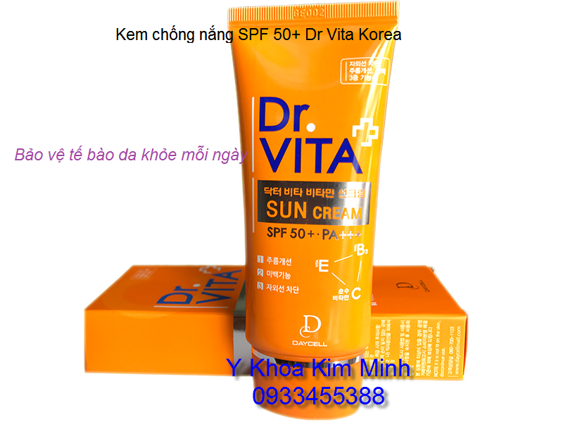 Kem chống nắng Dr Vita SPF50+ Hàn Quốc
