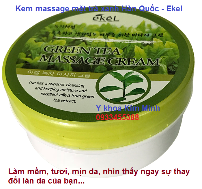 Kem massage mặt trà xanh Hàn Quốc EKel
