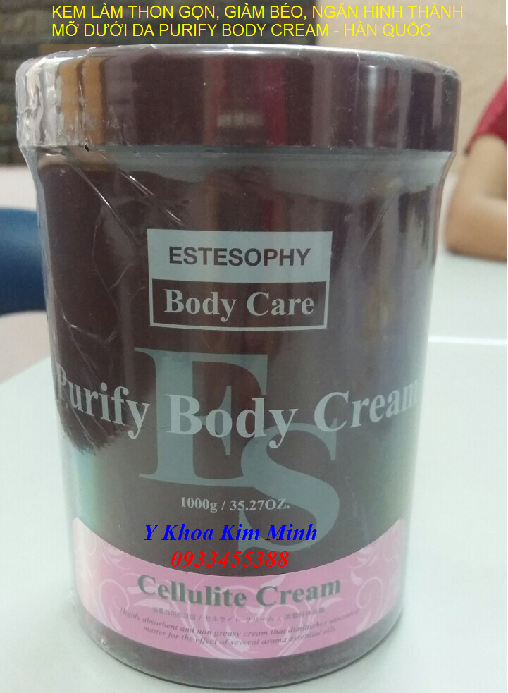 Kem làm thon gọn giảm béo Purify Body Cream Hàn Quốc