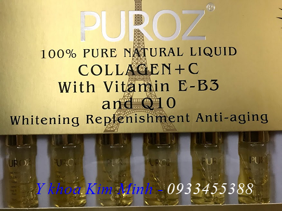 Puroz Collagen Vitamin C 100% nhập Pháp