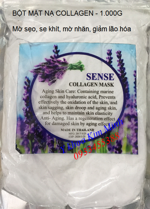 Bột đắp mặt nạ collagen lavender Thailand 1000ge